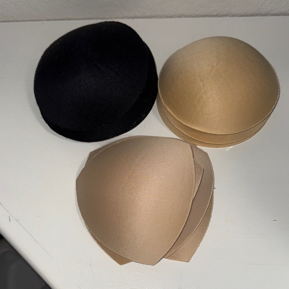 Elegant Black and Tan Bra Inserts
